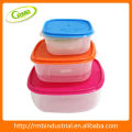 Colorido plástico utensílios de cozinha armazenamento de alimentos conjunto
